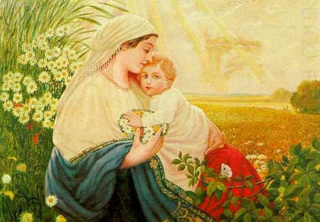 Adolf Hitler Mother Mary with the Holy Child Jesus Christ china oil painting image